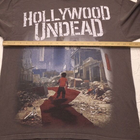 HOLLYWOOD UNDEAD Red Path Mens Large Shirt Rap Rock Nu Metal Band Merch Concert - Picture 6 of 7